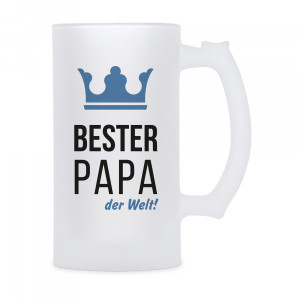 Glasbierkrug - Bierkrug "Bester Papa der Welt!"