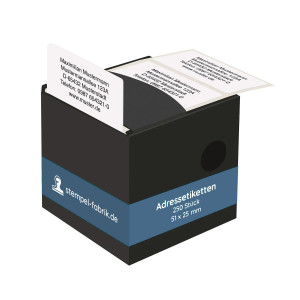 Adressaufkleber 51x25 mm – 250 Stück auf Rolle, selbstklebende