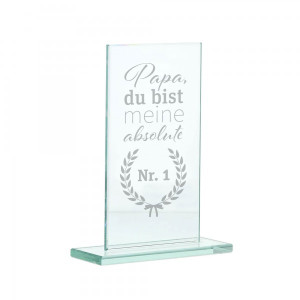 Glasständer zum Vatertag "Papa Nr.1"