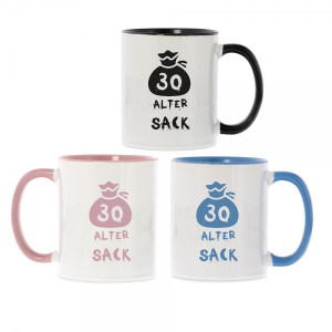 Keramiktasse zum 30. Geburtstag "Alter Sack"