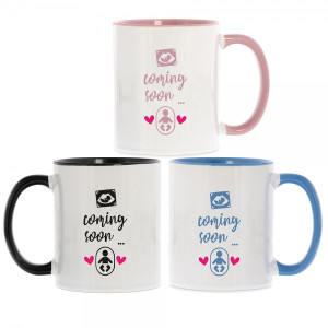 Keramiktasse zum Abschied "coming soon"