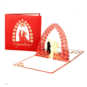 Colognecards Pop-Up Karte Wedding Couple Congrats.