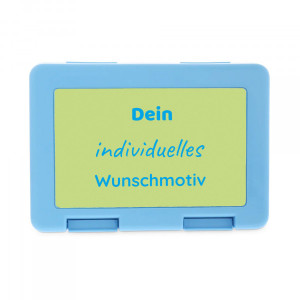 Personalisierte Brotdose für Kinder aus Kunststoff in verschiedenen