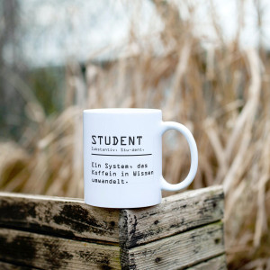 Keramiktasse für Studenten