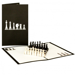 Colognecards Pop-Up Karte Schach