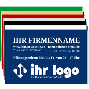 Lasergraviertes Kunststoffschild (300x200 mm)
