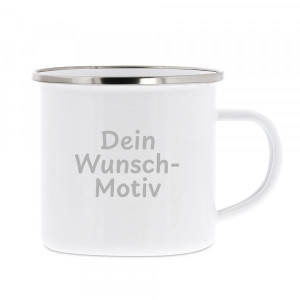 Emaille-Tasse mit Kindermotiv & individuellem Druck