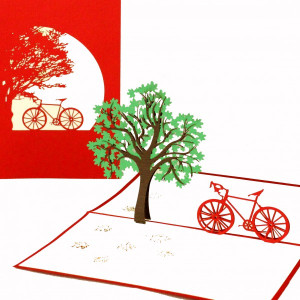 Colognecards Pop-Up Karte Fahrradtour