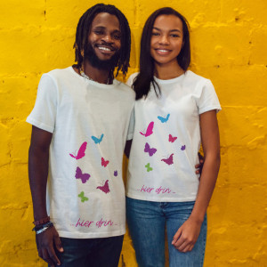 T-Shirt Liebe "Schmetterlinge"