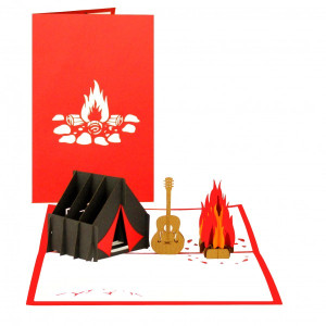 Colognecards Pop-Up Karte Camping