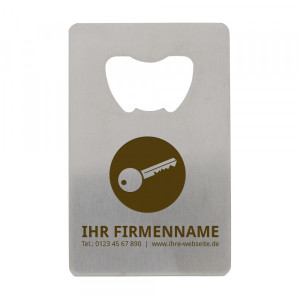 Edelstahl Flaschenöffner "Gewerbe - verschiedene Icons" &