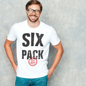T-Shirt "SIX PACK - IM SPECKMANTEL"