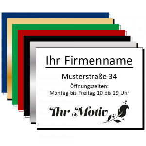 Lasergraviertes Kunststoffschild (200x150 mm)