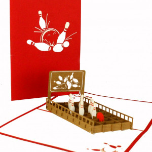 Colognecards Pop-Up Karte Kegeln