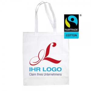 FAIRTRADE - Baumwolltasche individuell 4-farbig bedruckt (Druckfläche