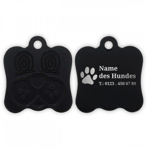 SALE - Hundemarke "Hundekopf" (Gravurmaß 20x10 mm)