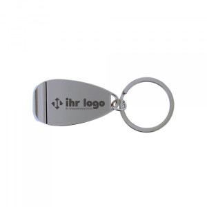 Schlüsselanhänger mit Flaschenöffner und individueller Lasergravur