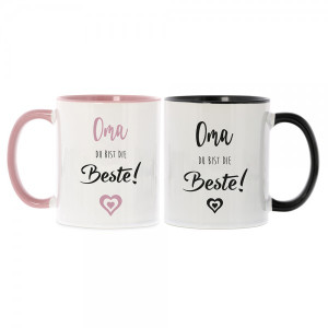 Keramiktasse "Oma, du bist die Beste!"