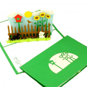 Colognecards Pop-Up Karte Blumengarten