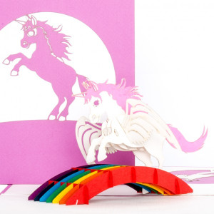 Colognecards Pop-Up Karte Einhorn