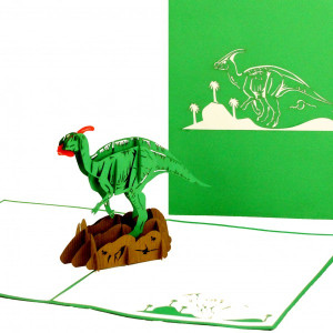 Colognecards Pop-Up Karte Dinosaurier