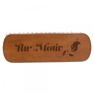 SALE - Kleiderbürste aus Birnbaumholz (Gravurmaß 110x30 mm)