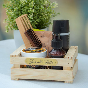 Schild für die Notfallbox Hochzeit "Für alle Fälle" (gold)
