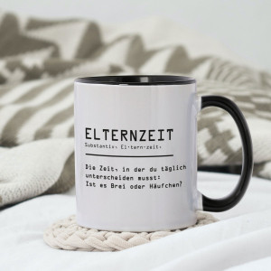Keramiktasse zum Abschied in die "Elternzeit"