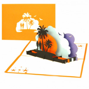 Colognecards Pop-Up Karte Strandurlaub