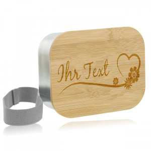 Lunchbox aus Edelstahl "Badges" Motiv & Individualisierung