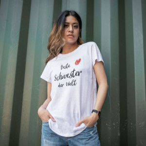 T-Shirt "Beste Schwester der Welt"