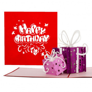 Colognecards Pop-Up Karte Geschenke Happy B. Day
