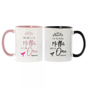 Keramiktasse "Nur die besten Mütter werden zur Oma befördert!"