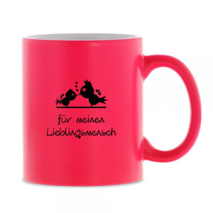 Keramiktasse Neon "Lieblingsmensch"