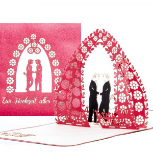 Colognecards Pop-Up Karte Gay Wedding