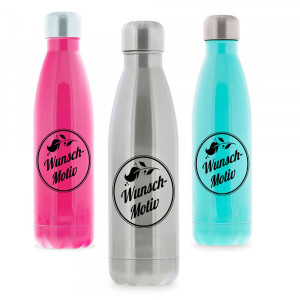 Isolierflasche - Thermosflasche aus Edelstahl mit individuellem