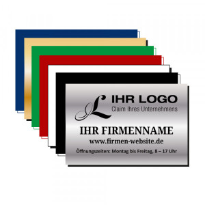 Lasergraviertes Kunststoffschild (150x100 mm)