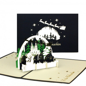 Colognecards Pop-Up Karte Weihnachtspanorama