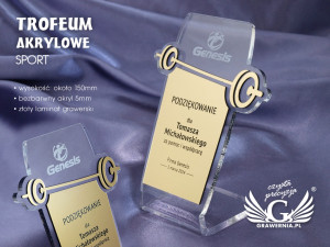 Trofeum akrylowe Sport - model DTA16 - wysokość 15 cm