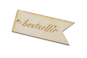 Etykiety drewniane, cenówki grawerowane laserem - wymiary: 60x23mm - EDR021