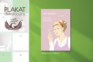 Plakat dekoracyjny - Pani domu - cyfrowy druk UV - NAP023