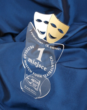 STATUETKA MASKI TEATRU - Przegląd Form Teatralnych - model DTA6 - wysokość 25 cm