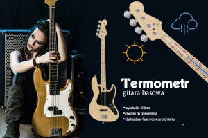 Termometr basisty - gitara basowa - kolorowy druk UV - TER001