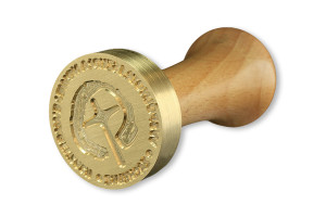 Pieczęć do odbijania w laku - CNC - średnica 38mm, grawer wklęsły