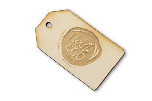 Etykiety drewniane, cenówki grawerowane laserem - wymiary: 34x60mm - EDR020