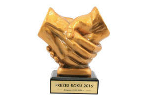 Statuetka SUKCES - atrakcyjna figurka odlewana - wysokość 16cm - FOL084