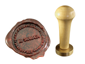 Pieczęć do odbijania w laku - CNC - średnica 33mm