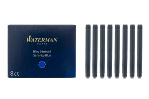Naboje do pióra wiecznego Waterman standard 8 szt NIEBIESKIE - NAB004
