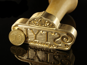 Pieczęć do odbijania w laku - CNC - wymiary: 57x30,57mm