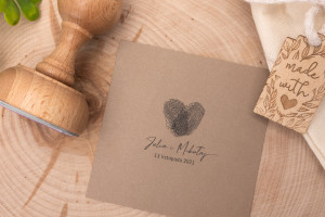 Stempel ślubny do odbijania w tuszu - średnica gryfu 50mm - STS011